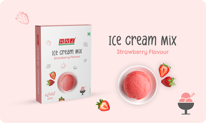 STRAWBERRY ICE CREAM MIX - HNJ